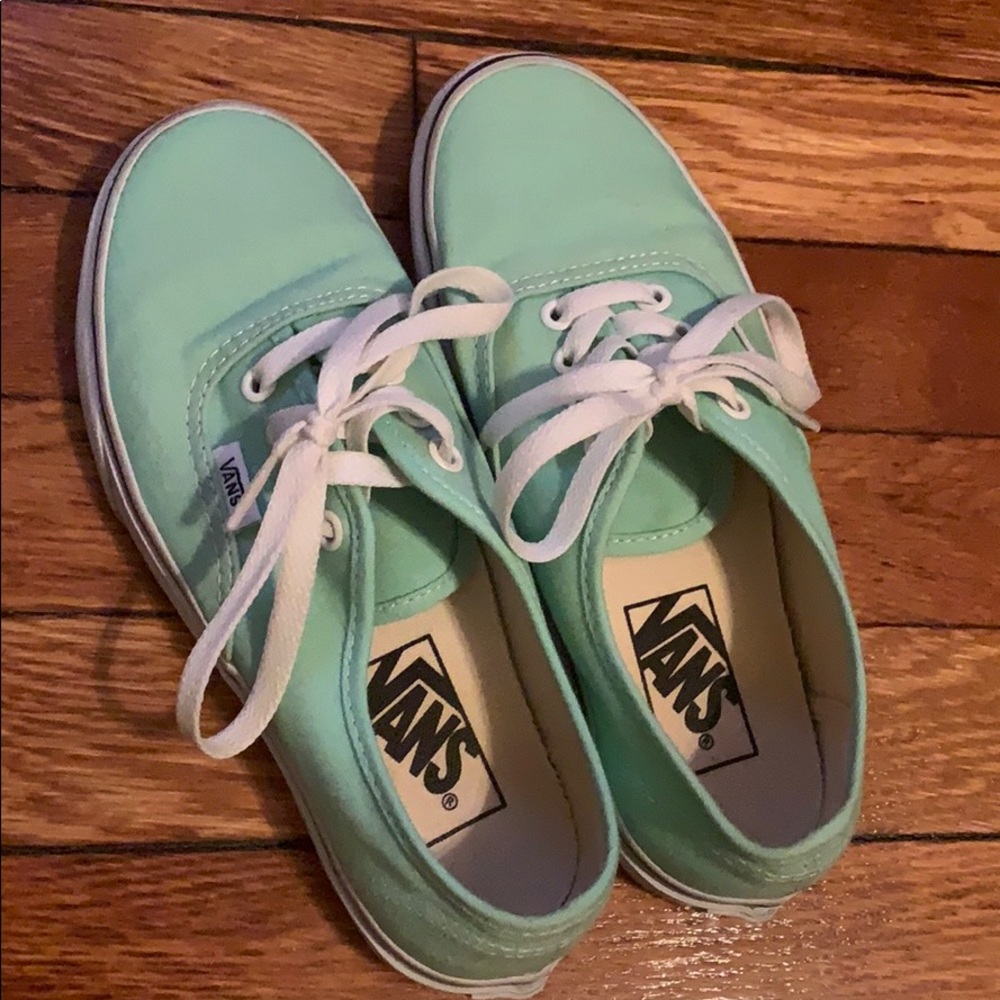 Unisex Vans Classic Sea foam blue Shoes.